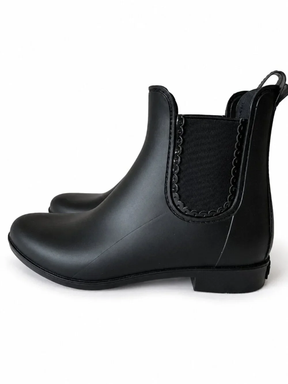Jack Rogers Sallie Black Chelsea Rain Boots Waterproof Ankle Boots Size 8